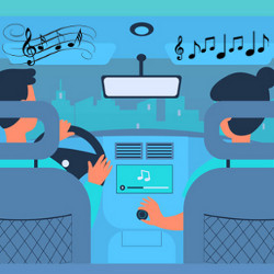 in-vehicle personalized sound zones, illustration