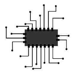 Diagram of a chip. 