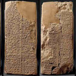 Cuneiform tablets.