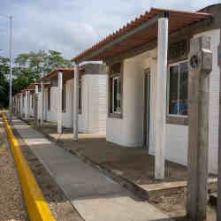 Printed houses in Nacajuca, Mexico.