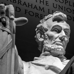Nighttime photo of Lincoln Memorial in Washington, D.C.