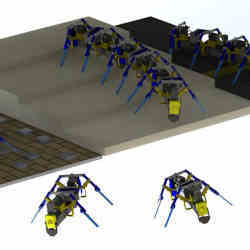 Swarm robots. 