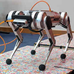 The four-legged cheetah robot. 