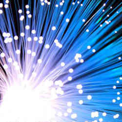 Optical fibers.