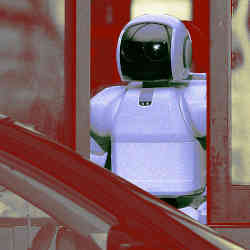 A robot staffing the drive-thru window.