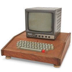 Apple 1 computer in koa wood case