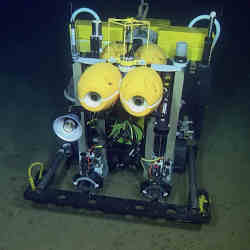 The Benthic Rover II deep-sea autonomous vehicle was designed by a team at the Monterey Bay Aquarium Research Institute (MBARI).