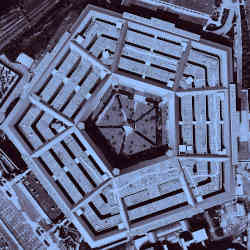 Aerial view of the Pentagon.