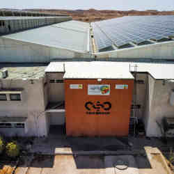 An aerial view of an NSO Group branch in the Arava Desert in Israel.