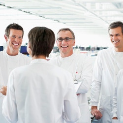 scientists in lab coats