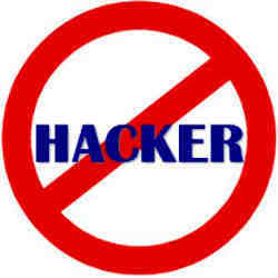 A "No Hacker' sign.