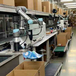 Robots help fill orders at Puma North America's Torrance, CA, warehouse.