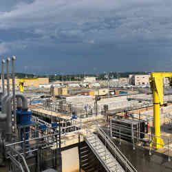 The Blue Plains water treatment plant, which serves Washington, D.C.