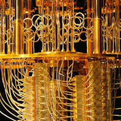 The inner workings of a quantum computer.