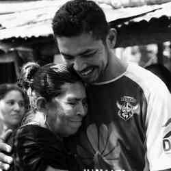 A man is reunited with his mother after 35 years. 