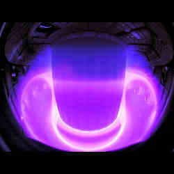 The inside of a tokamak.