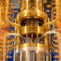 An IBM quantum computer.