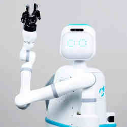 The Moxi robot. 