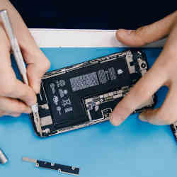 A DIY repair to a smartphone.