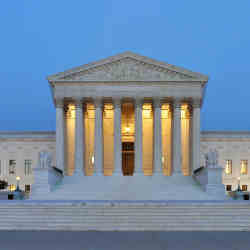 The U.S. Supreme Court building.