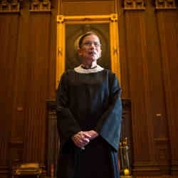 The late Supreme Court Justice Ruth Bader Ginsburg. 