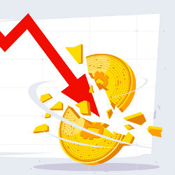 fever chart shows declining value of Bitcoin