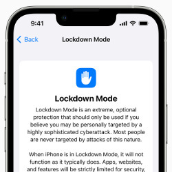 iPhone in Lockdown Mode