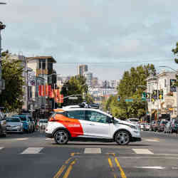 A Cruise autonomous vehicle on the streets of San Francisco.