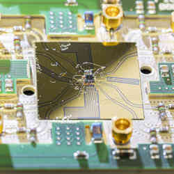 A quantum chip with the quantum bus.