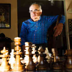 Kenneth Regan at home in Amherst, NY.