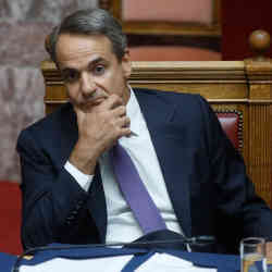 Greek Prime Minister Kyriakos Mitsotakis.