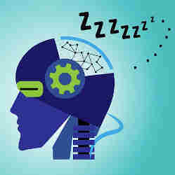 The researchers simulated sleep in the neural network by activating the networks artificial neurons in a noisy pattern. 