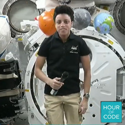 Astronaut Jessica Watkins aboard the International Space Station