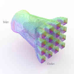 Users need only specify the locations and speeds at which fluid enters and exits the device  the computational pipeline then automatically generates an optimal design that achieves those objectives.