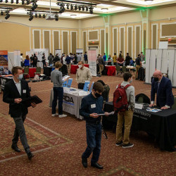 Ohio University students at STEM Career Fair in February 2022