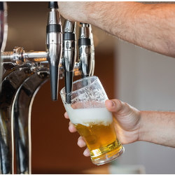 arms pulling pints at a pub