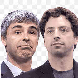 Google founders Larry Page (left) and Sergey Brin.