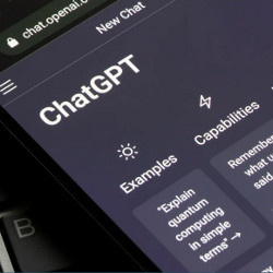 ChatGPT on a mobile phone