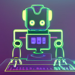 working robot generated using Stable Diffusion