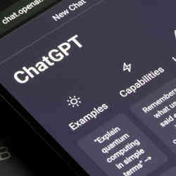 ChatGPT accessed on a smartphone.