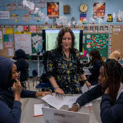 Marisa Shuman challenged her students at the Young Womens Leadership School of the Bronx to examine the work created by a chatbot.