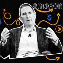 Amazon CEO Andy Jassy, illustration