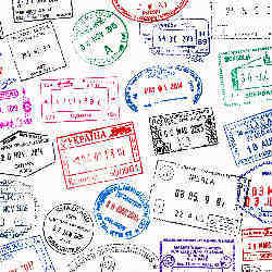 Passport stamps