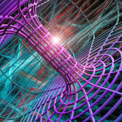 Artist's conception of a wormhole.