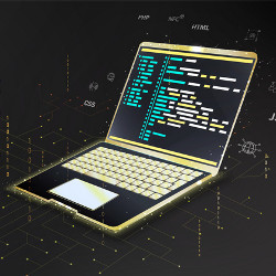 laptop computer, illustration