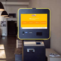 A bitcoin ATM. 