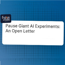 label stating 'Pause Giant AI Experiments: An Open Letter'