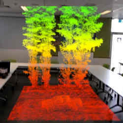 An example of a virtual reality forest.