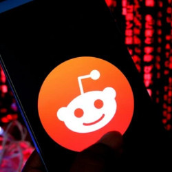 Reddit logo on a smartphone