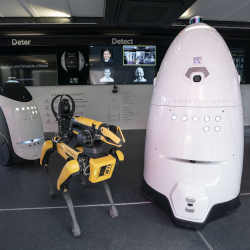 New NYPD policing technology, including "Digi Dog"and a K5 Autonomous Security Robot.